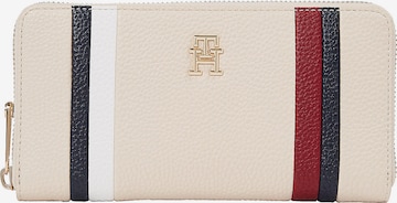 Porte-monnaies TOMMY HILFIGER en beige : devant