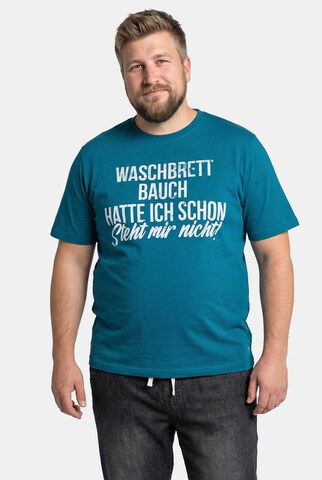 Men Plus Shirt in Blue: front