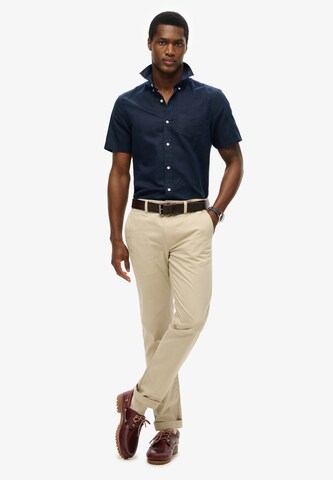 Superdry Regular fit Button Up Shirt in Blue