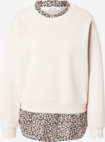 smėlio ABOUT YOU Megztinis be užsegimo 'Clara': priekis