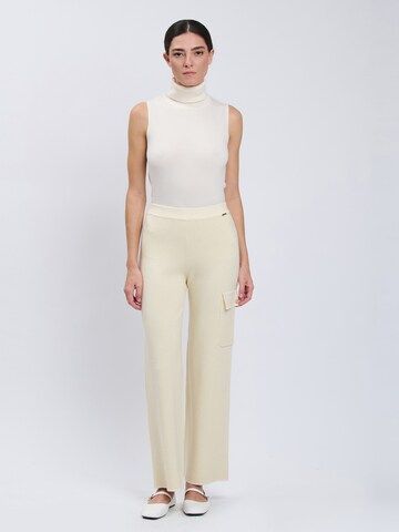 Largi Pantaloni de la Influencer pe bej