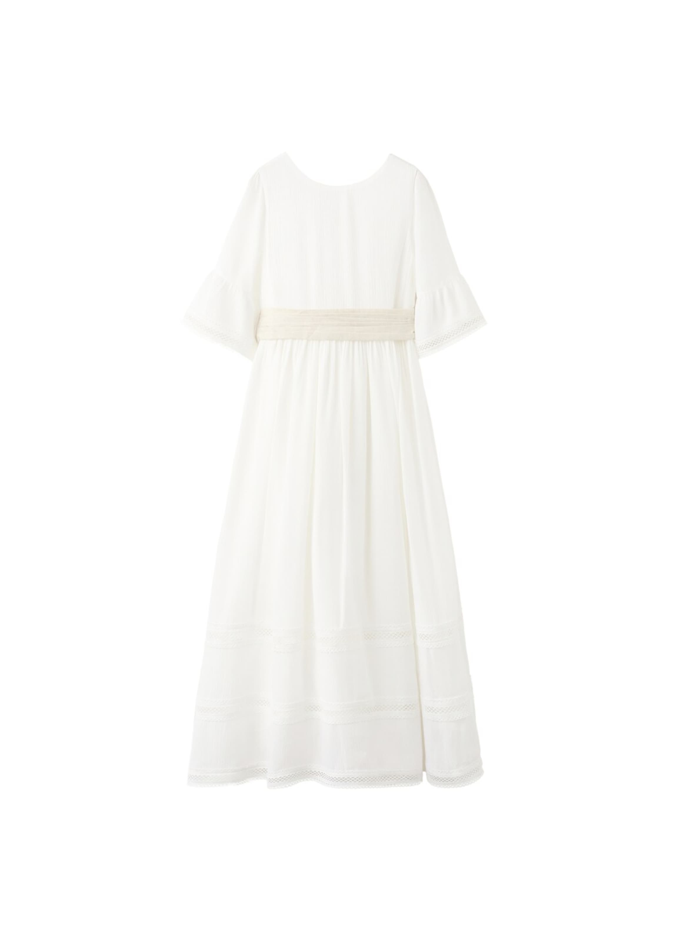 MANGO KIDS Kleid 'Genoveva' in Weiß: Vorderseite