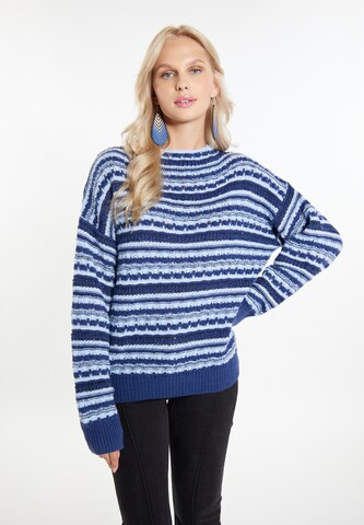 Pull-over IZIA en bleu : devant