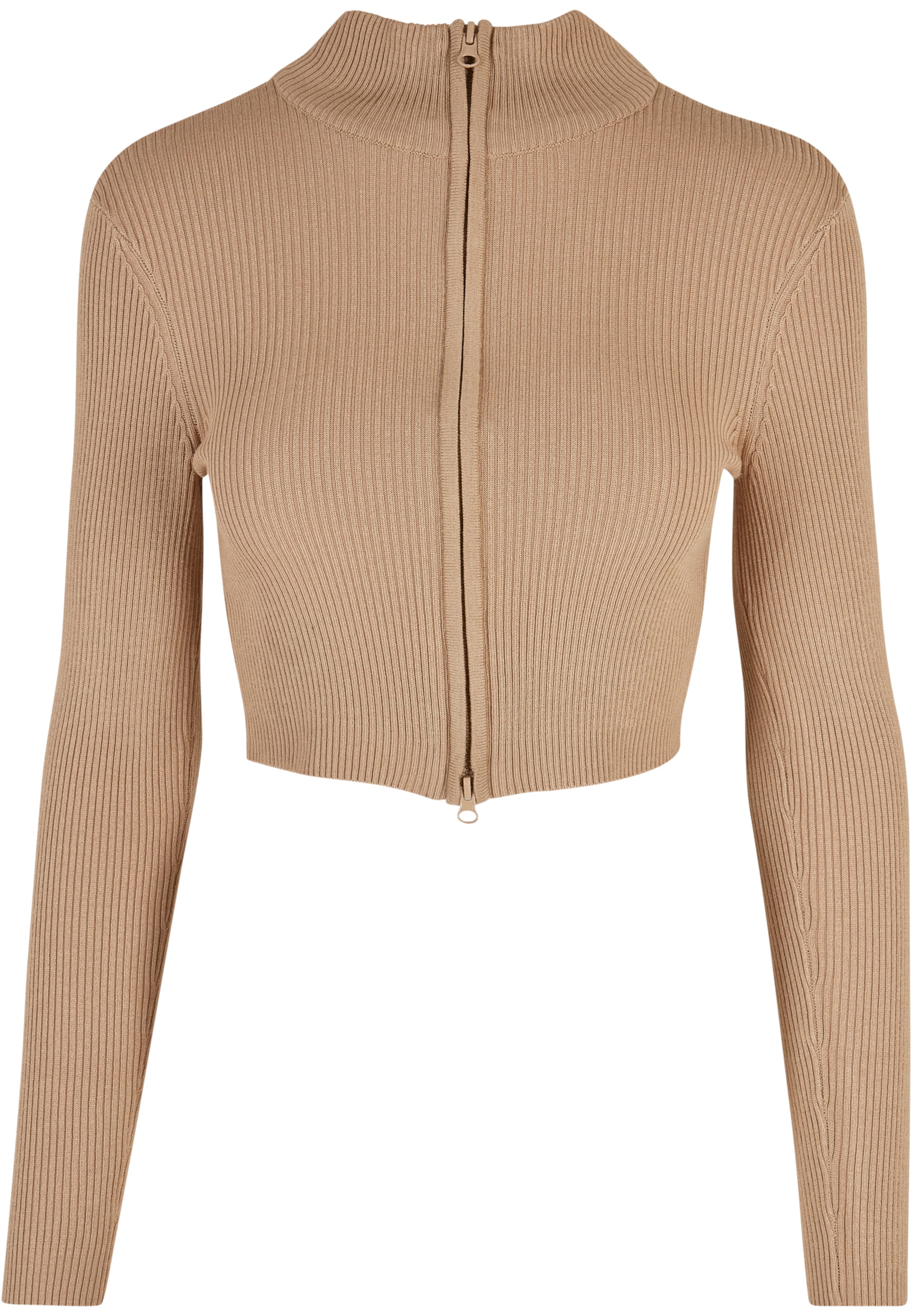 Urban Classics Strickjacke in Beige: Vorderseite