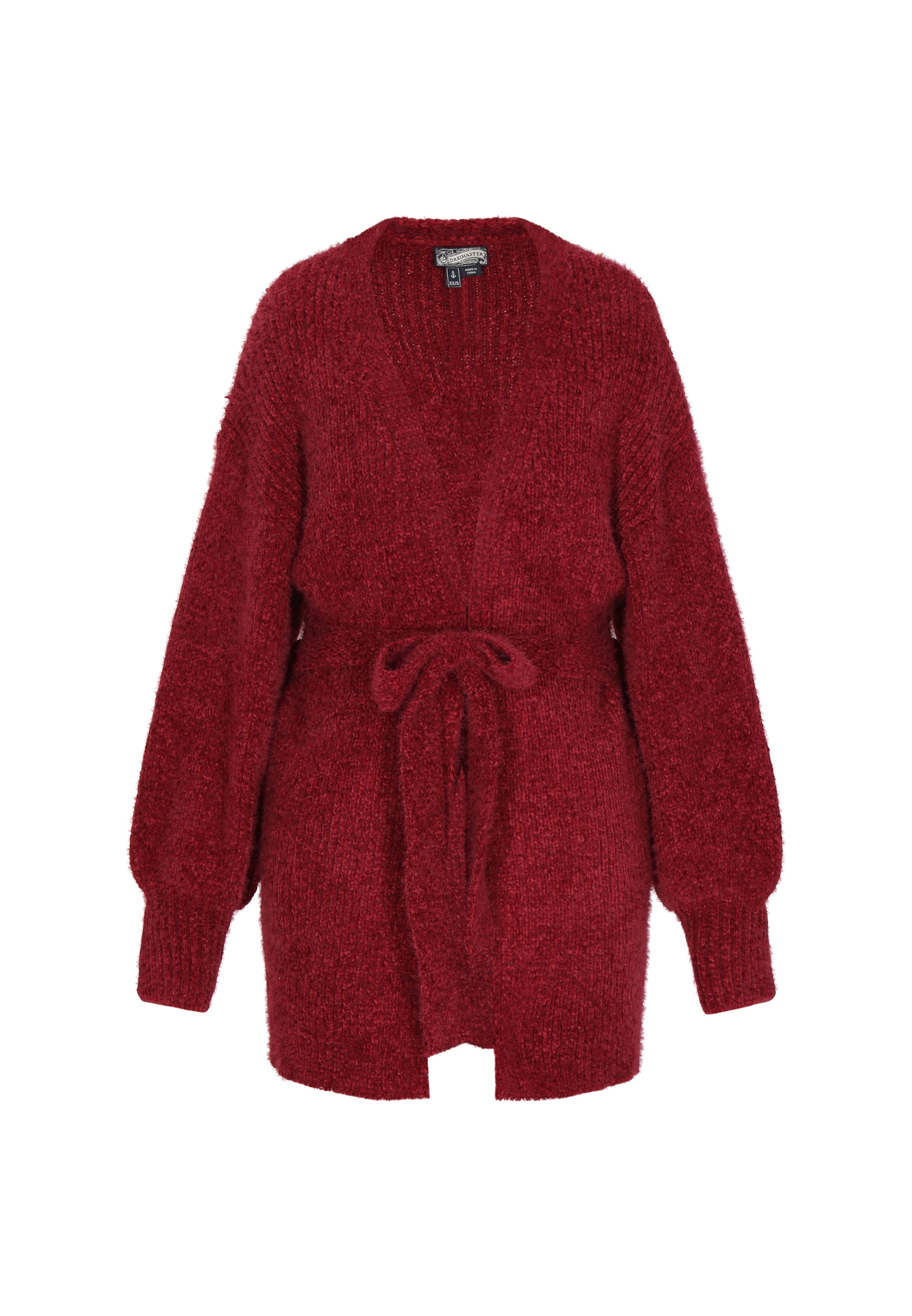 DreiMaster Vintage Oversized vest in Rood: voorkant