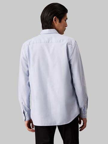 Calvin Klein Regular fit Button Up Shirt in Purple