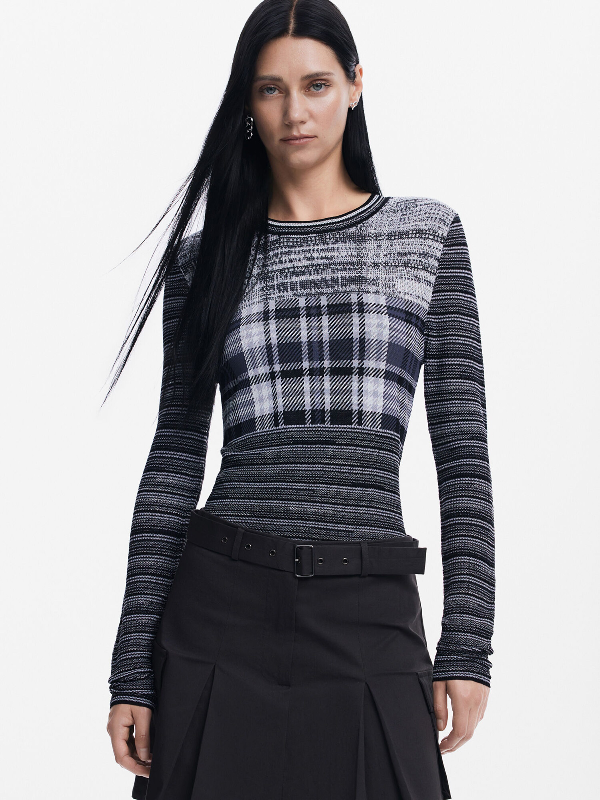 Desigual Maglietta in Grigio Nero ABOUT YOU