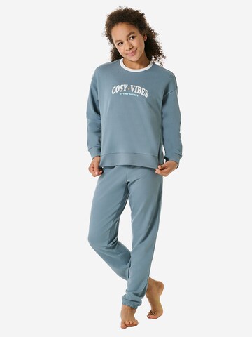 SCHIESSER Nachtkledij 'Nightwear' in Blauw: voorkant