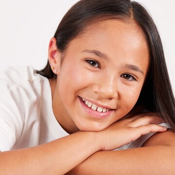 Lucardi Ohrringe 'Einfach' in Gold