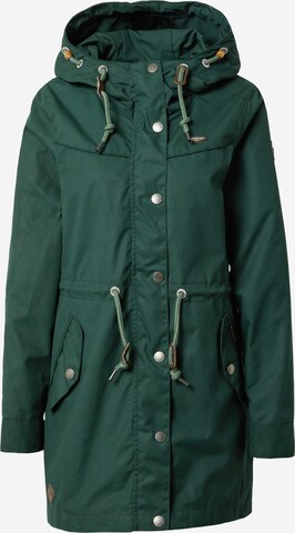 Parka mi-saison 'CANNY' Ragwear en vert : devant