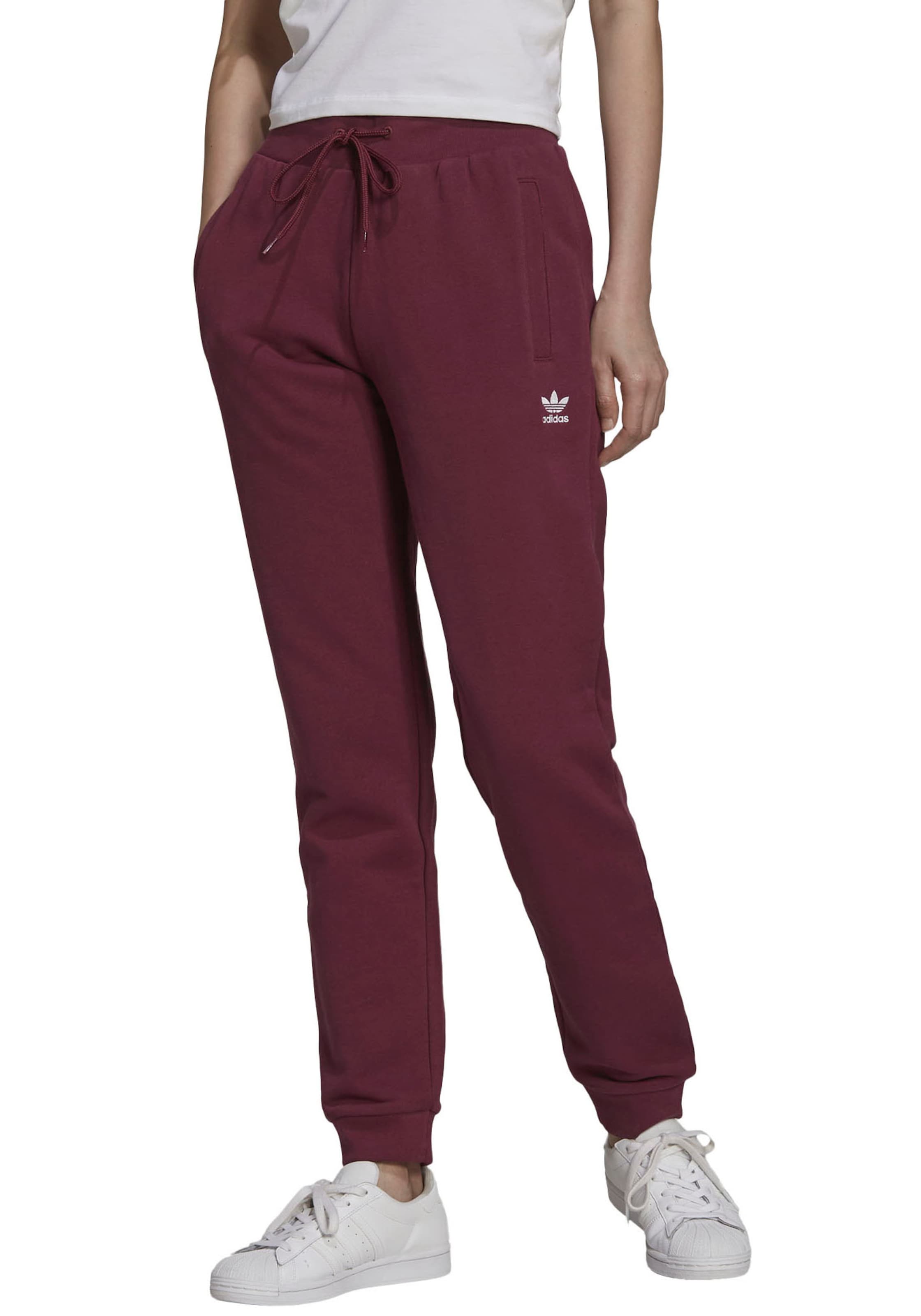 ADIDAS ORIGINALS Broek in Bordeaux | ABOUT YOU