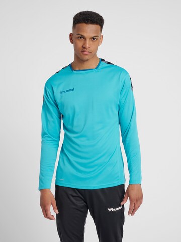 Hummel Toiminnallinen paita 'AUTHENTIC Poly' värissä sininen: edessä