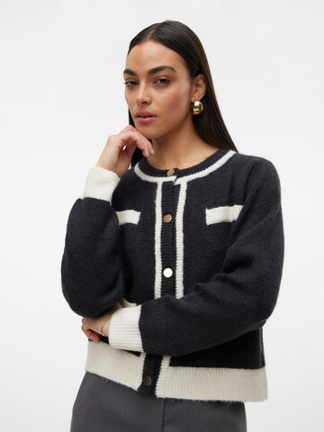 VERO MODA Gebreid vest 'VMRania' in Zwart
