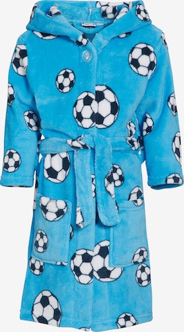 PLAYSHOES Bathrobe in Blue: front