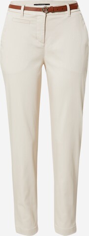 Coupe slim Pantalon chino COMMA en beige : devant