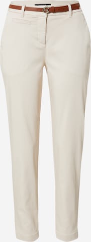 Pantalon chino COMMA en beige : devant