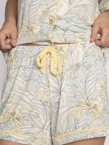 PJ Salvage - Pijama de pantalón corto 'Cocktail Hour' en verde