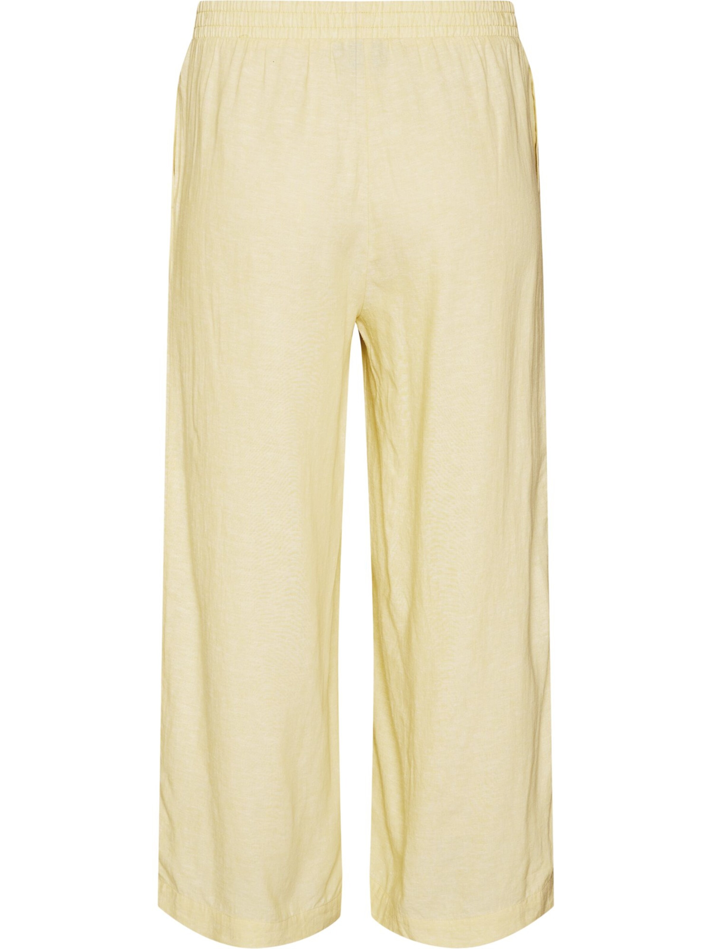 Regular Pantaloni 'Vline' de la Zizzi pe galben: față