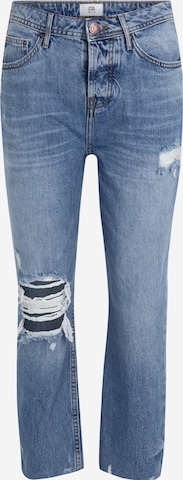 River Island Petite Regular Jeans in Blauw: voorkant