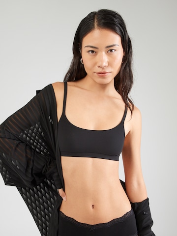 ETAM Bygelfri Behå 'PURE' i svart: framsida