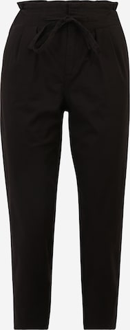 Vero Moda Petite - regular Pantalón plisado 'EVANY' en negro: frente