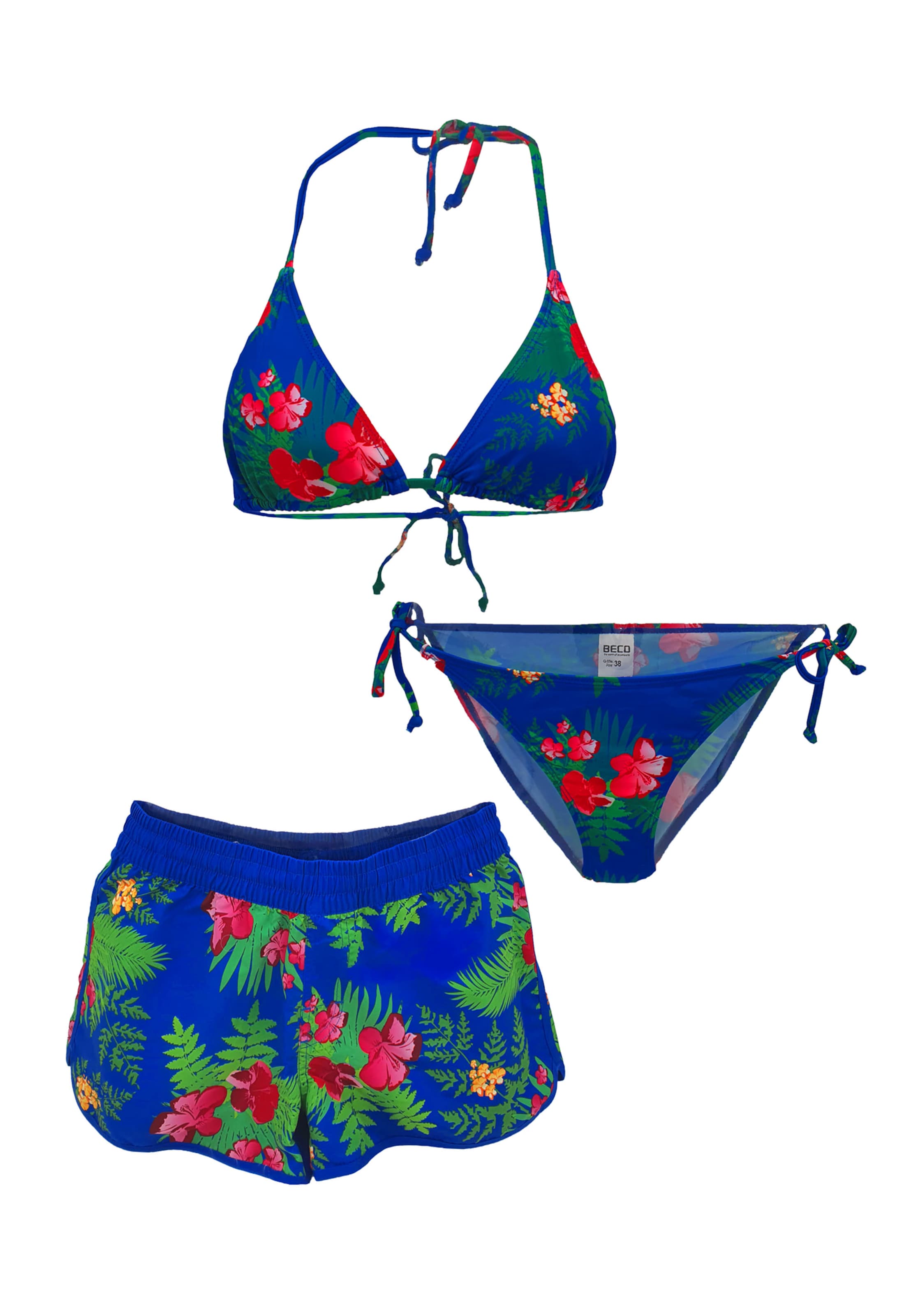 BECO the world of aquasports Triangel Bikini in Blau: Vorderseite
