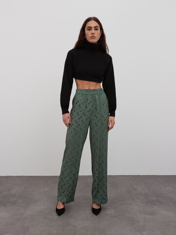 Wide Leg Pantalon 'Torin' EDITED en vert