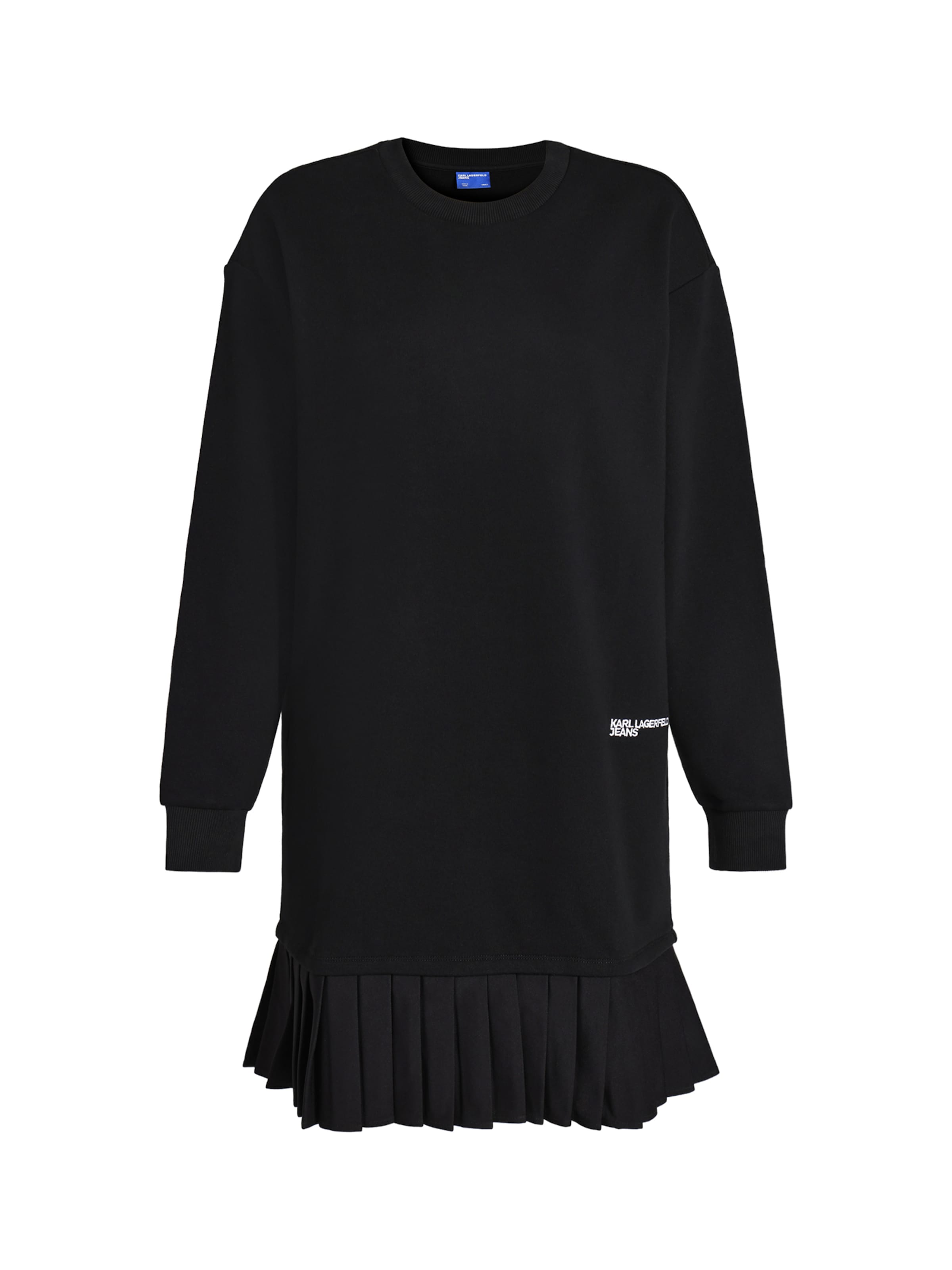 Rochie tricotat de la KARL LAGERFELD JEANS pe negru: față