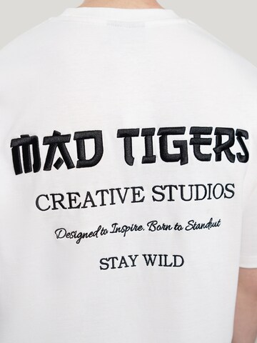 MAD TIGERS Shirt 'Creative Studios' in White