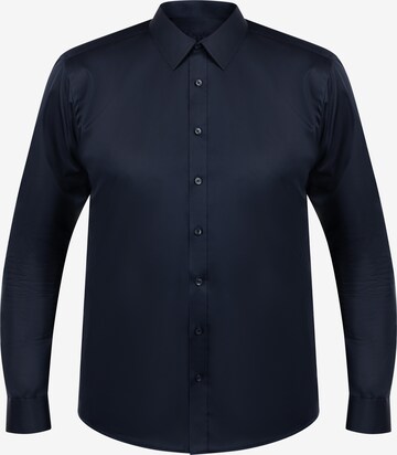 Coupe regular Chemise DreiMaster Klassik en bleu : devant