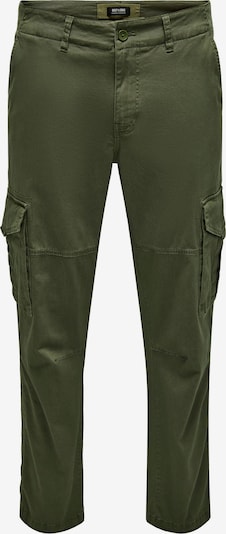 Only & Sons Pantalon cargo 'Dean' en olive, Vue avec produit