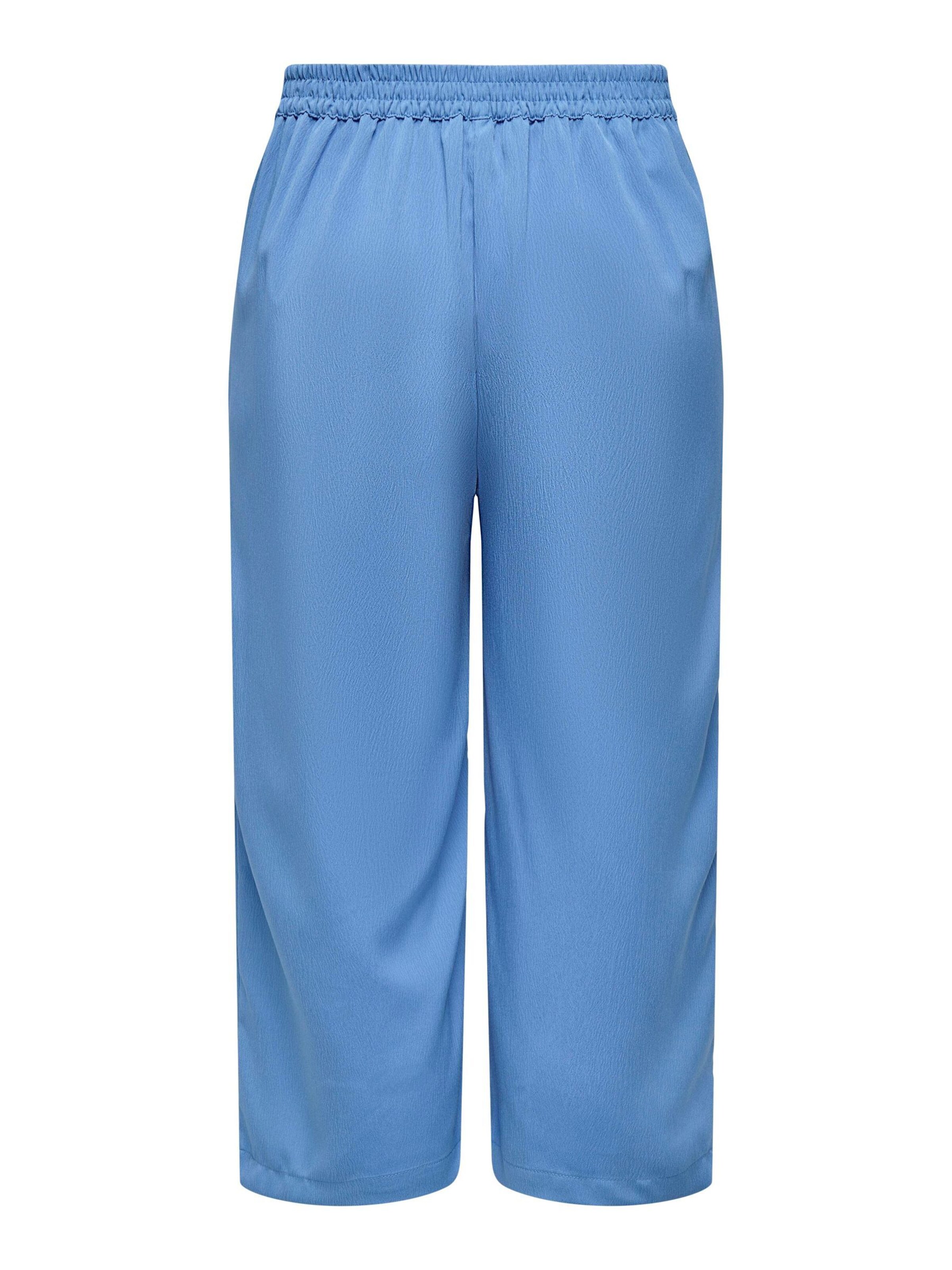 ONLY Wide Leg Bukser med lægfolder 'ONLNOVA' i blå