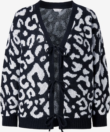 MIAMODA Knit cardigan in Black: front