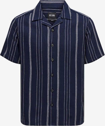 Coupe regular Chemise 'TREV' Only & Sons en bleu : devant