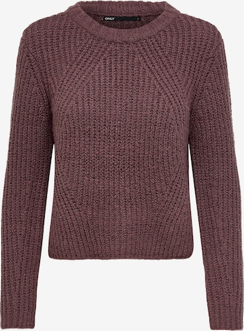 ONLY Sweater 'Fiona' in Purple: front
