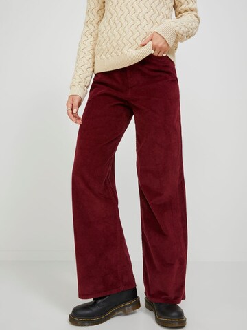 Wide leg Pantaloni 'Gelly' di JJXX in rosso: frontale