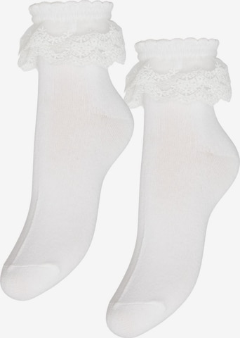PIECES Socks 'PCJOLINE' in White: front