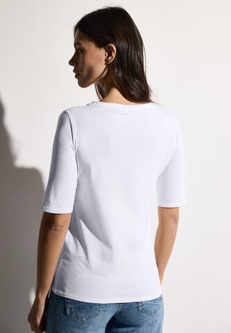 CECIL Basic T-Shirt in Weiß