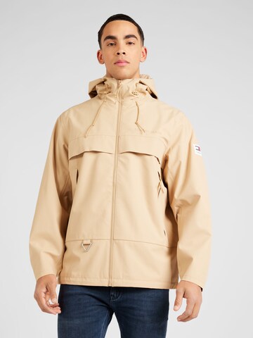 Tommy Jeans Plus Jacke 'Chicago' in Beige: predná strana