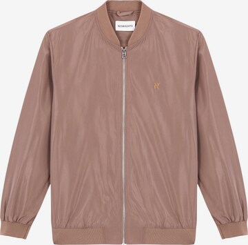 NOWADAYS Between-Season Jacket 'Nylon Bomber' in Beige: front