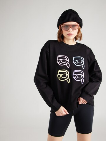Karl Lagerfeld Sweatshirt 'Ikonik 2.0' in Schwarz: Vorderseite