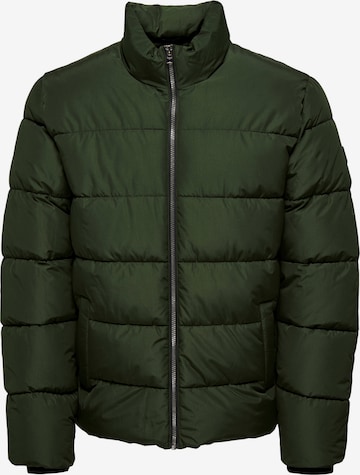 Veste mi-saison Only & Sons en vert : devant