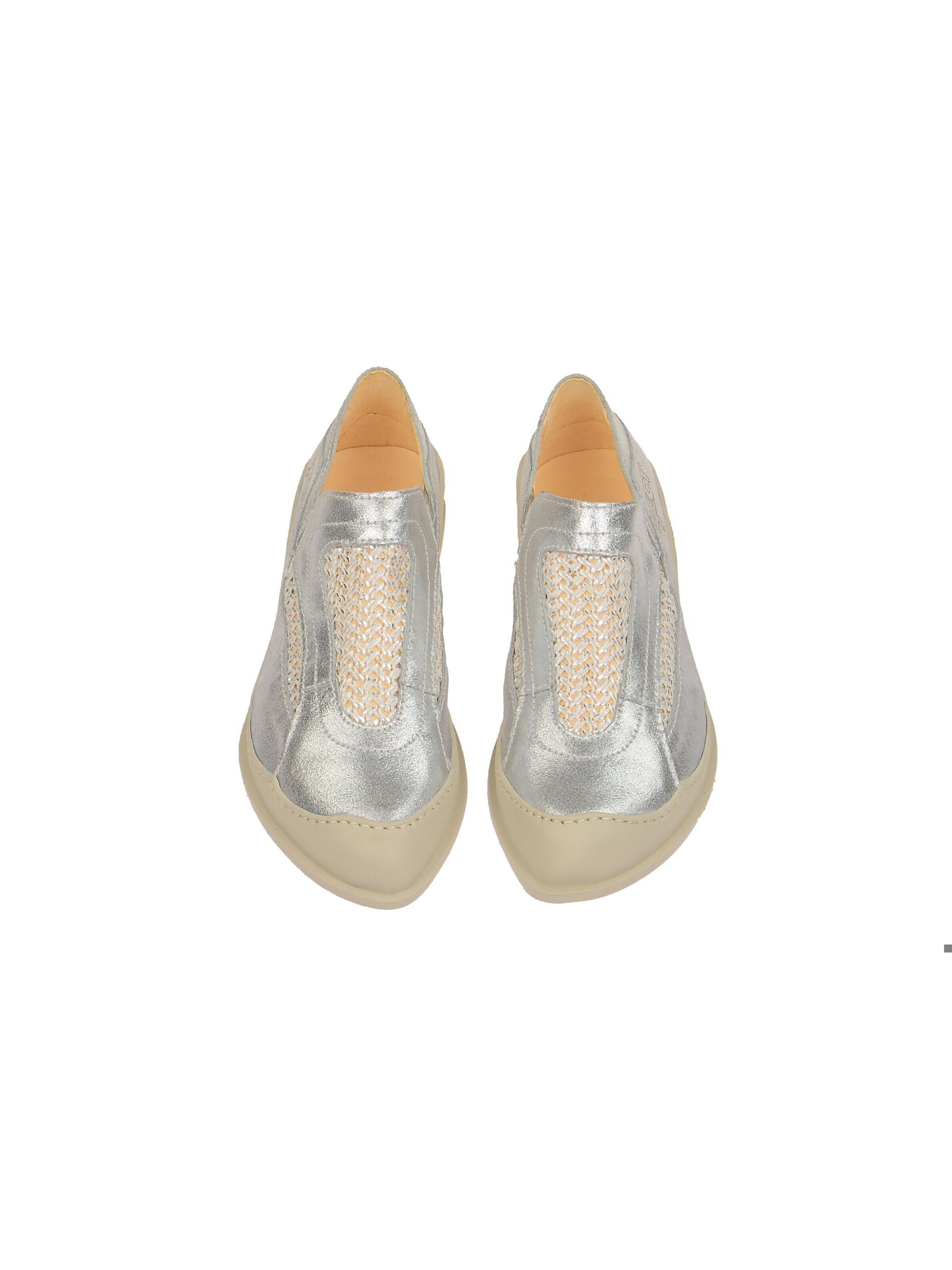 EJECT Classic Flats 'Eject Ciber Schuhe silber grau Slipper' in Grey