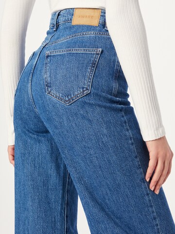 Wide leg Jeans 'REBECCA' de la Aware pe albastru