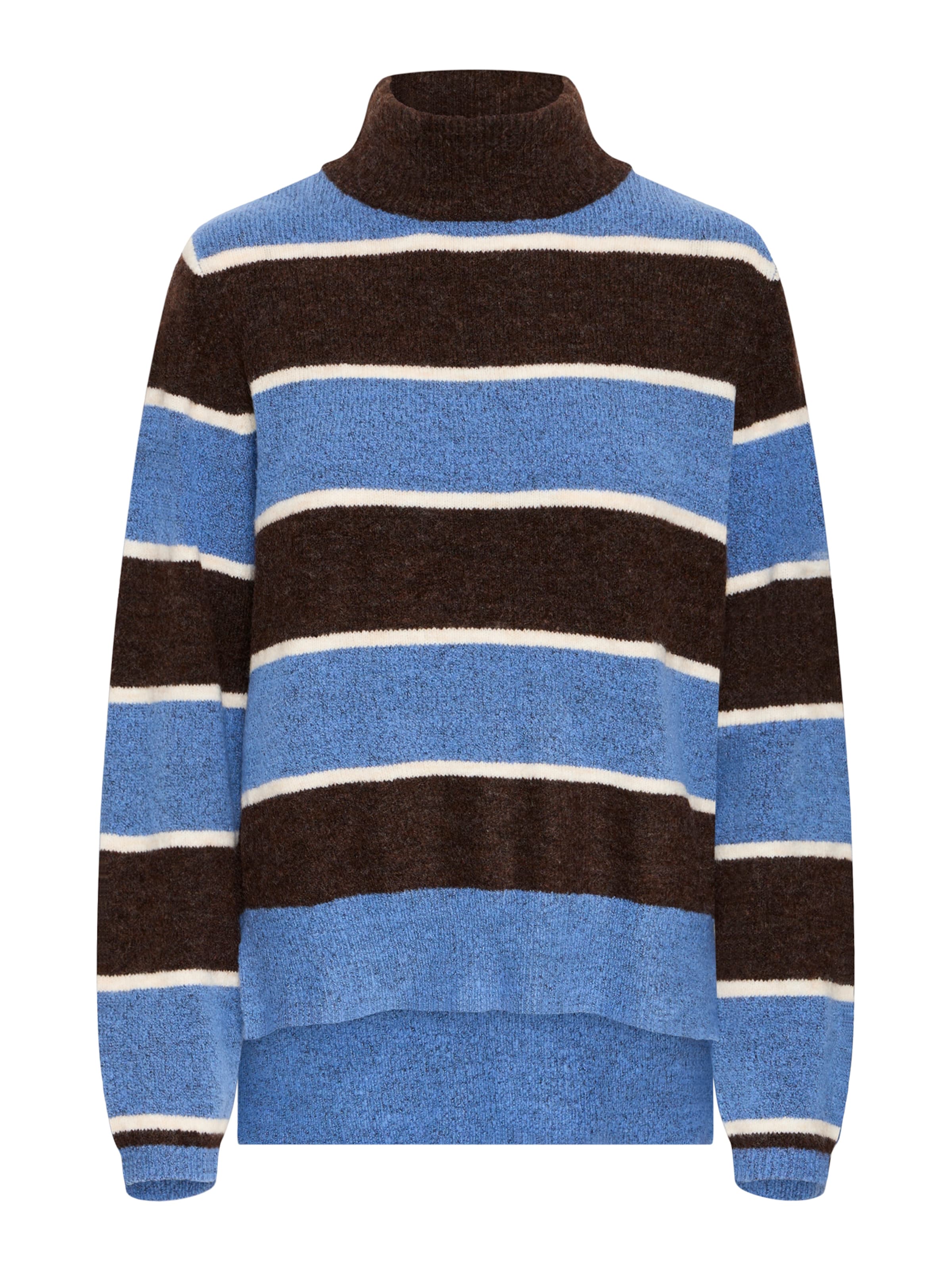 ICHI Trui 'IHEDEEN' in Bruin: voorkant