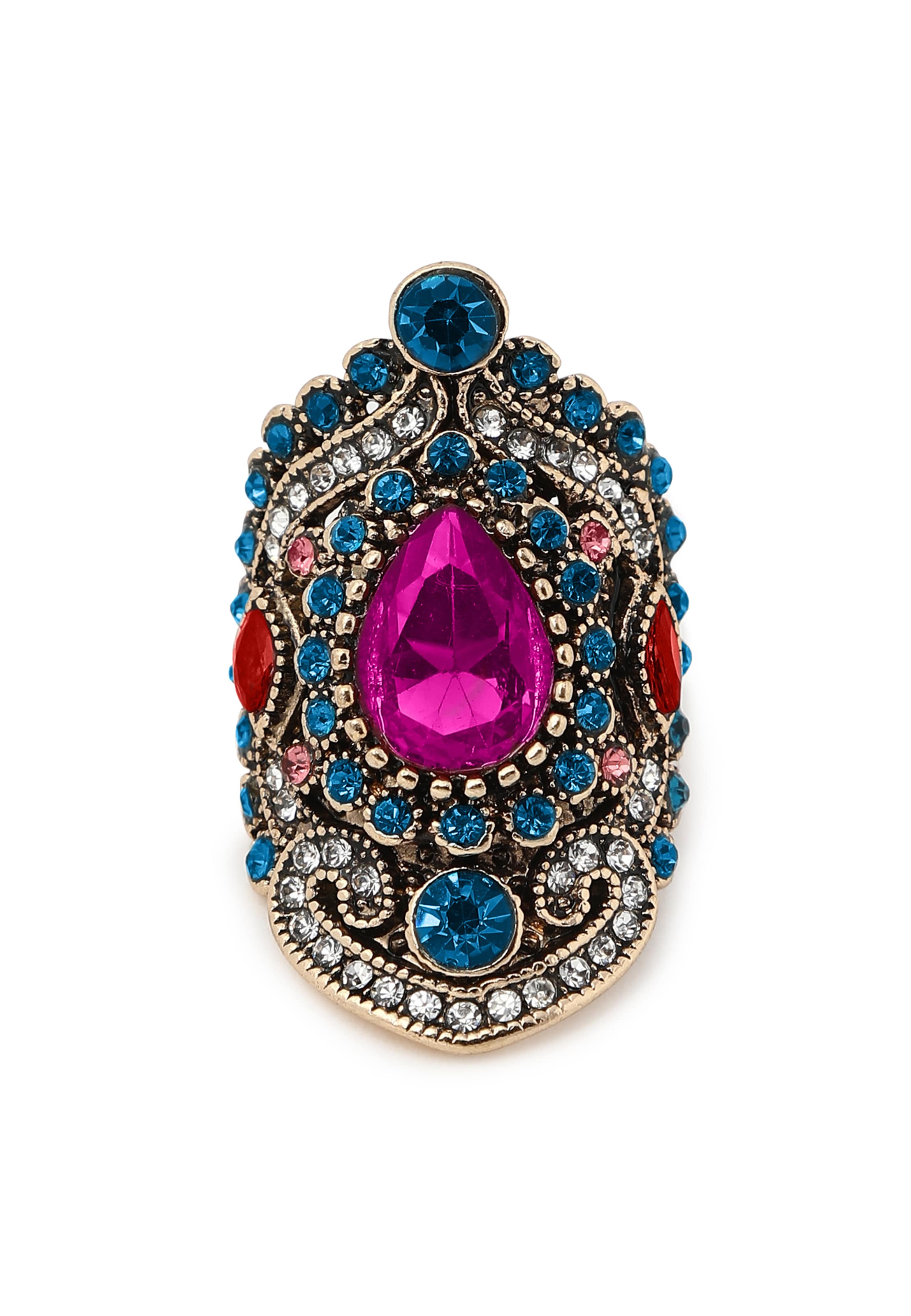 SOHI Δαχτυλίδι 'Kaylee' σε ανάμεικτα χρώματα: μπροστά