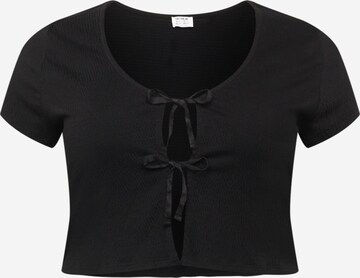 T-shirt Cotton On Curve en noir : devant