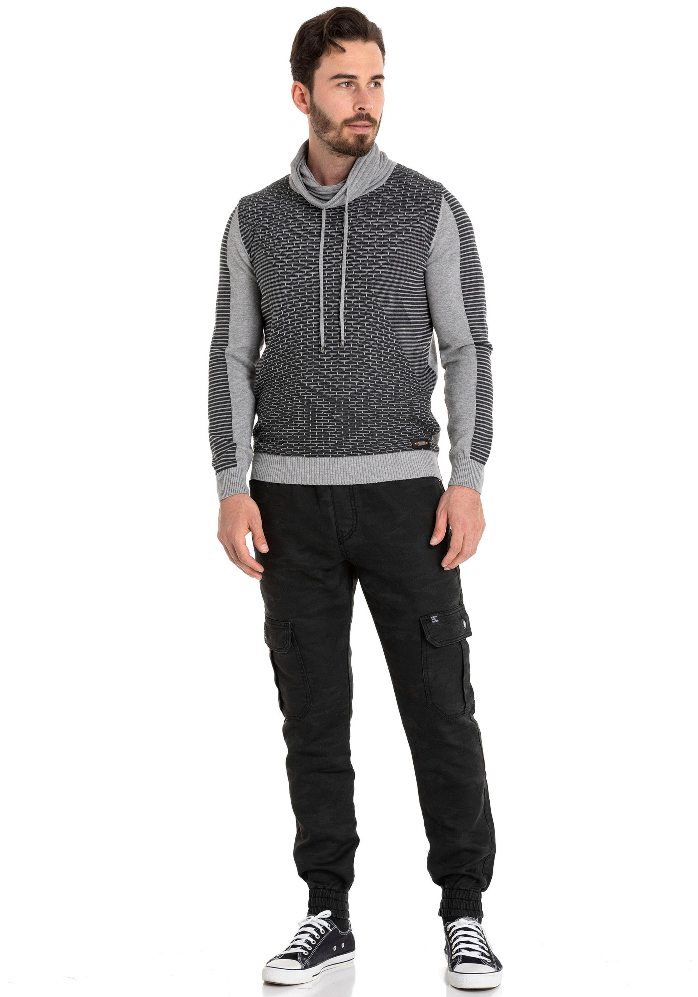 CIPO & BAXX Trui in Grijs