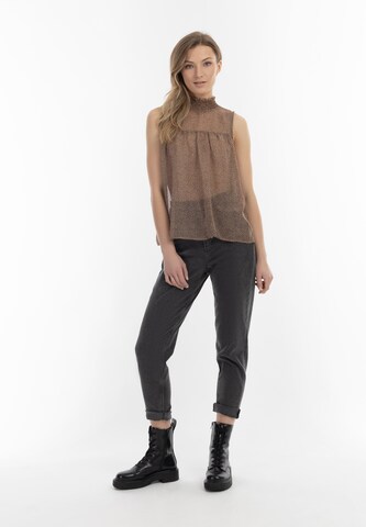 Camicia da donna di DreiMaster Vintage in marrone