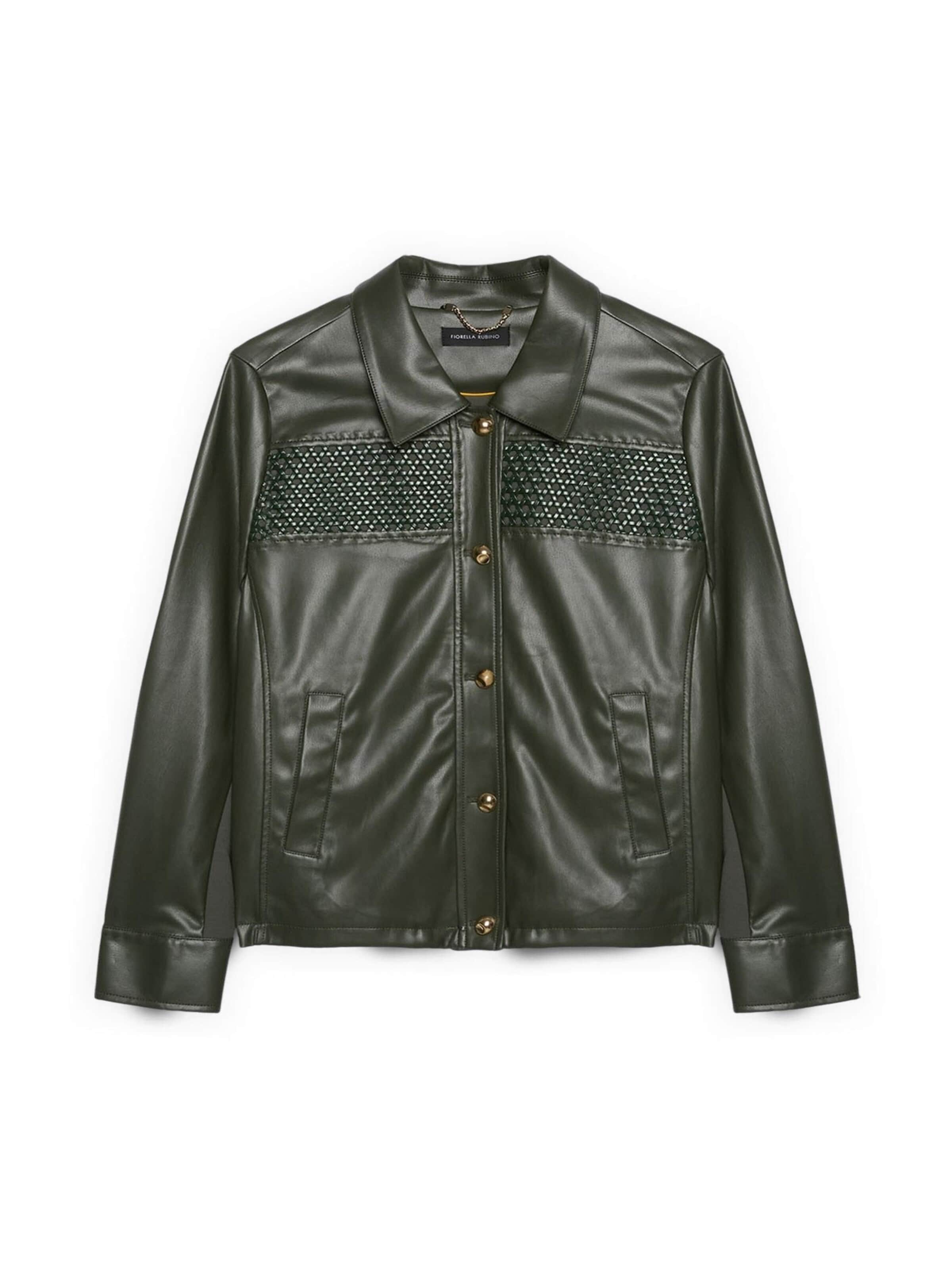 Veste mi-saison Fiorella Rubino en vert : devant